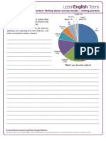 Writing About Survey Results - Writing Practice