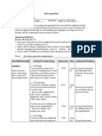 CEP Lesson Plan: 1.1 Pre-Stage