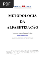 Apostila Metodologia de Alfabetizacao