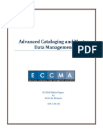 Advanced Cataloging and Master Data Management