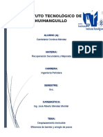 Trabajo Desplazamiento Inmiscible