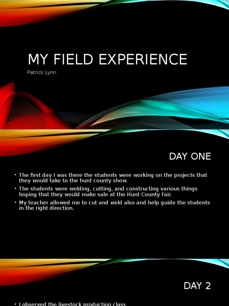 Field Experience in Agricultural Education | PDF