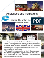 Audiences and Institutions: Section 1 (B) of Key Media Concepts Exam