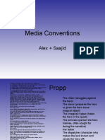 Media Conventions: Alex + Saajid