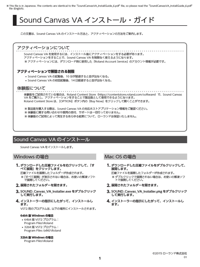 Ngantuoisoneo4 0以上 Sound Canvas Va 体験版 ダウンロード