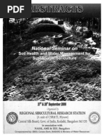 National Seminar on SOIL HEALTH AND WATER MANAGEMENT  FOR SUSTAINABLE SERICULTURE Organised by Regional Sericultural Research Station, Central Silk Board, Ministry of Textiles, Govt. of India, Bangalore, Karnataka, India, Published by: Dr. T.M.Veeraiah