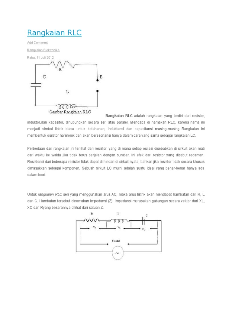 Rangkaian RLC | PDF