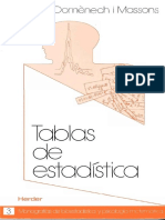 Tablas de Estadística PDF