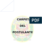 Carpeta de Postulante A La Asimilacion - PNP 2016