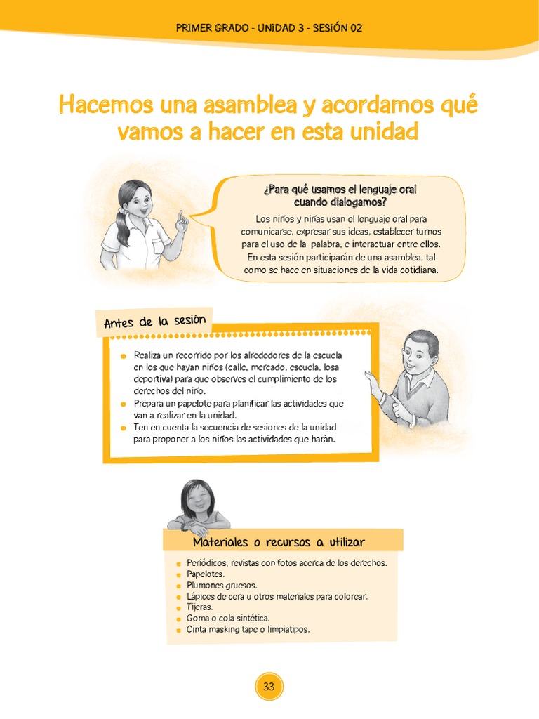 Primer Grado Sesion de Aprendizaje Comunicación Aprendizaje