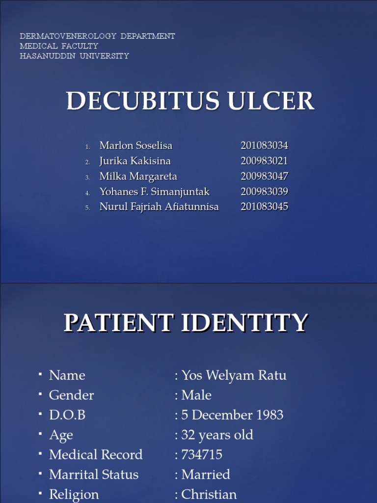 Dekubitus Ulcer PDF Medicine Clinical Medicine