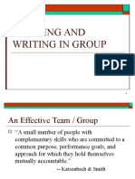 Working and Writing in Group