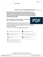 Extracci n y Caracterizaci n Del Almid n de Las Semillas de Enterolobium Cyclocarpum Extraction and Characterization of Starch From Enterolobium