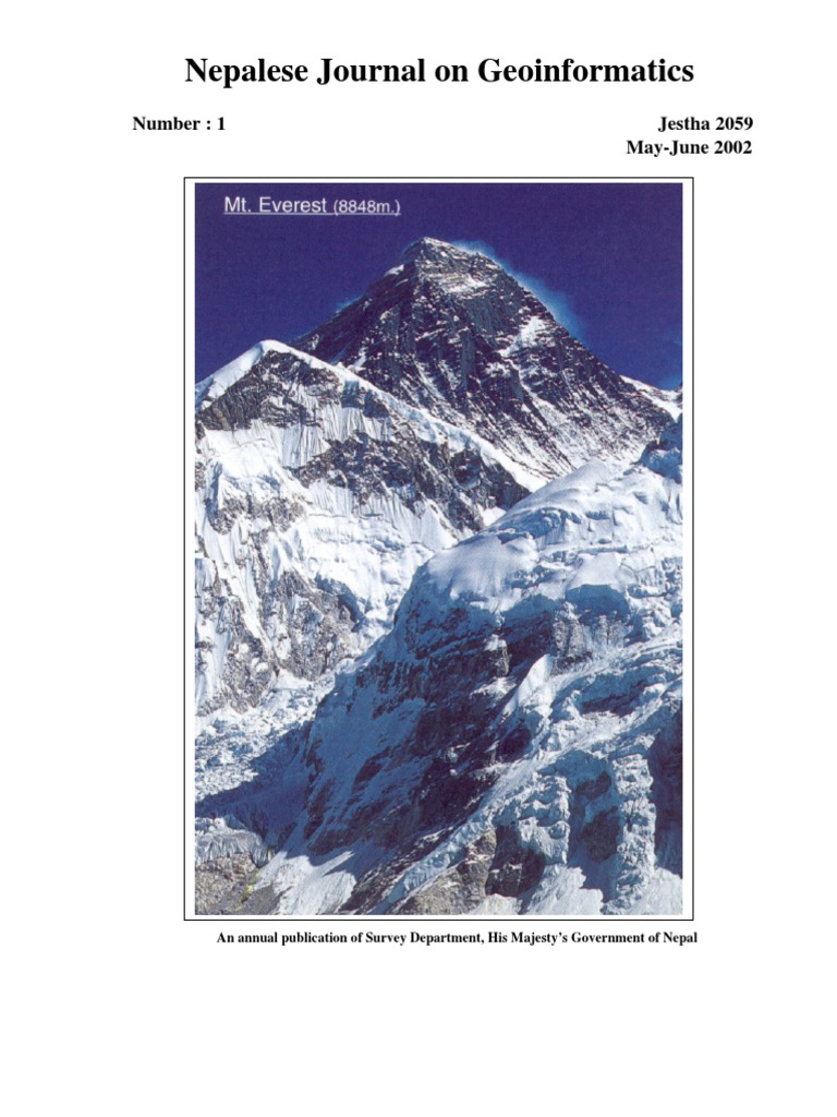 Nepalese Journal on Geoinformatics 1 Geographic Information System