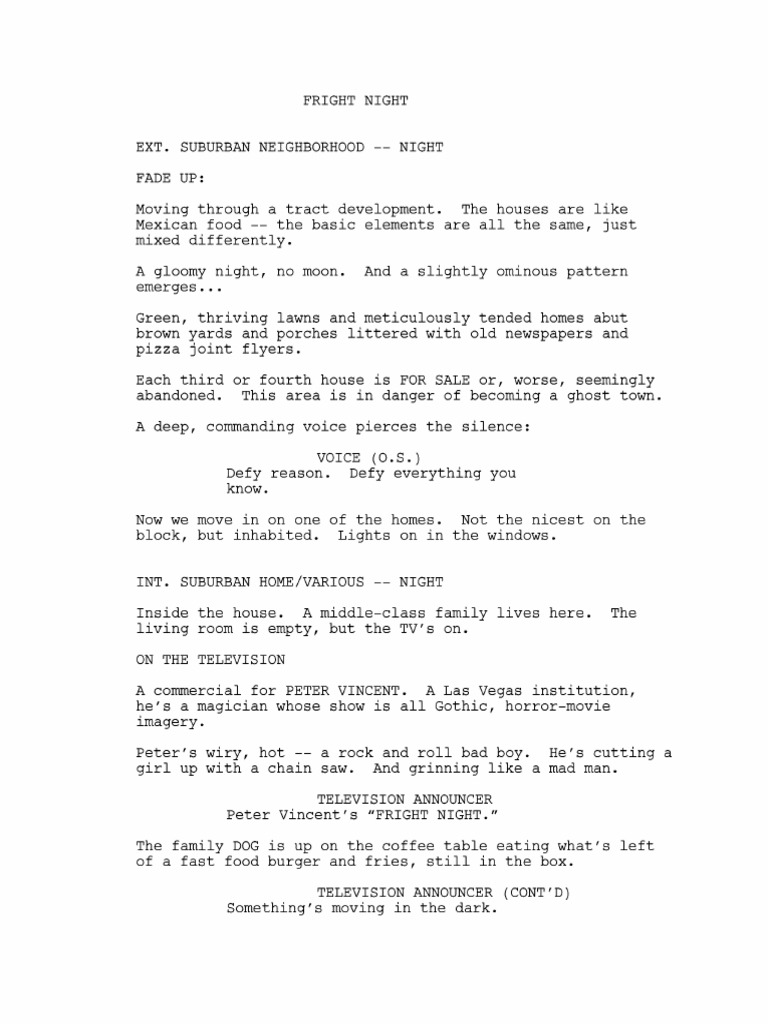 Fright Night (2011) | PDF