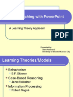 Effective Teaching With Powerpoint: A Learning Theory Approach