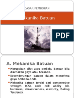 Dasar Pemboran - Mekanika Batuan