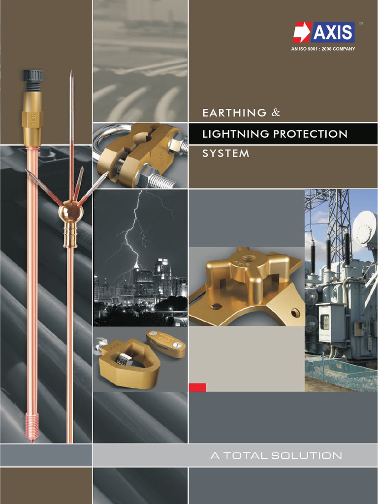 Axis Earthing & Lightning Protection Guide | PDF | Screw | Pipe (Fluid ...
