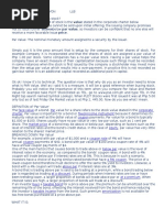 Classification of Shares