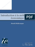 Benoit Malbranque Introduction À La Méthodologie Économique