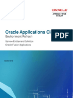 Oracle Applications Cloud Environment Refresh