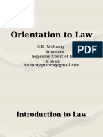 Orientation To Law