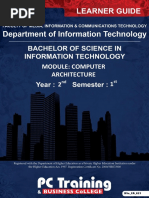 Computer Architecture Study Guide (Draft - Pending Final Review) PDF