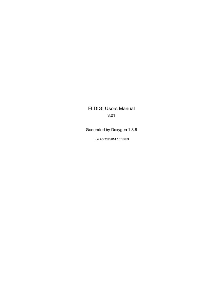Fldigi User Manual PDF Computer Engineering System Software