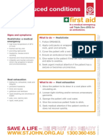 Heat-Induced Conditions: First Aid