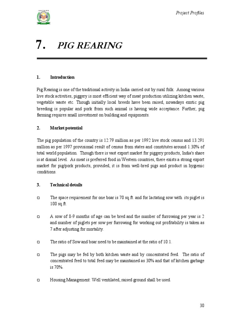 Pig Rearing | PDF | Domestic Pig | Pig