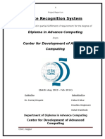 Face Recognition System: Diploma in Advance Computing