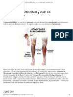 ¿Qué Es Periostitis Tibial y Cuál Es Su Tratamiento - Araizcorre PDF