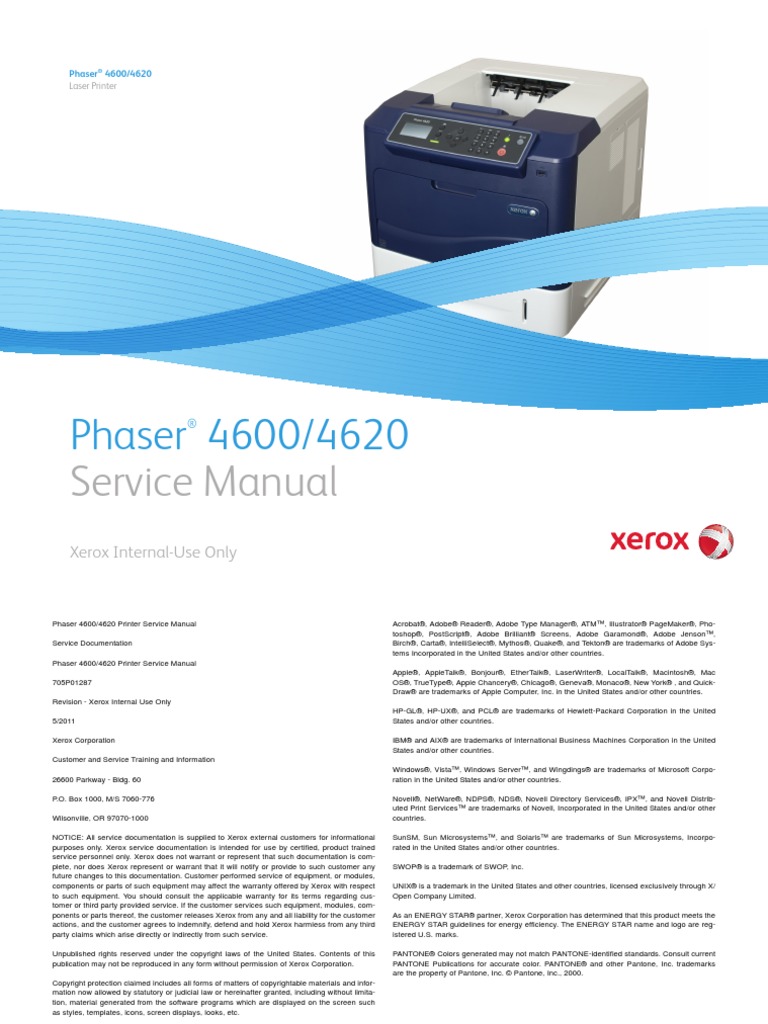 Service Parts List Dc 340 Manual Xerox