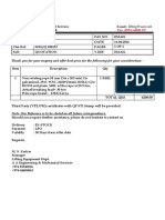 CR125 WIre Rope Quotation