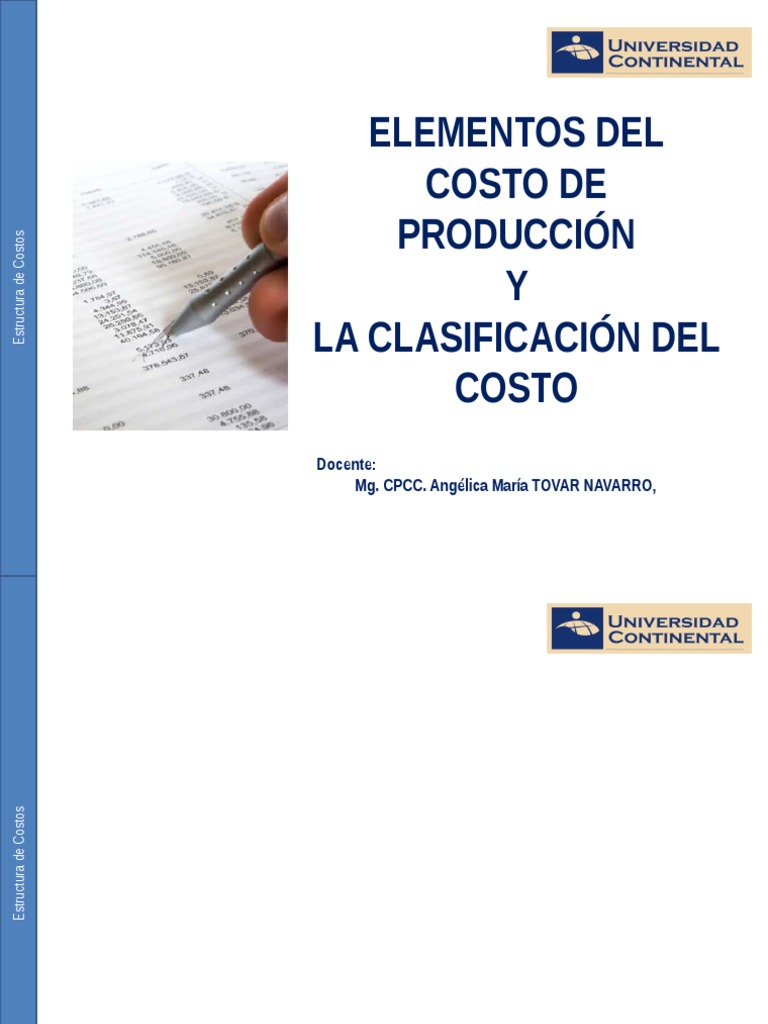Estructura y Clasificación de Costos | PDF | Costo | Presupuesto