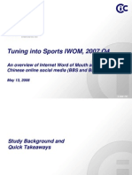 Tuning into Sports IWOM Q4 2007