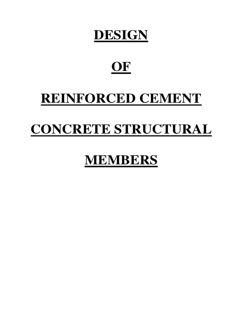 Design Principles for RCC Structures | PDF | Bending | Beam (Structure)