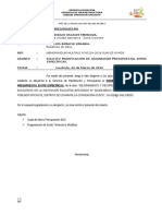 Inf. N°034 CAMBIO DE ESPECIFICAS