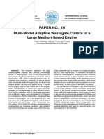 Paper No.: 10 Multi-Model Adaptive Wastegate Control of A Large Medium-Speed Engine