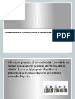Analiza Veniturilor Si Cheltuielilor Publice În Romania În