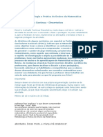 Atividade 1 Metodologia e Prática Do Ensino Da Matemática