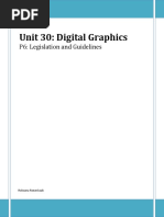 Unit 30: Digital Graphics: P6: Legislation and Guidelines