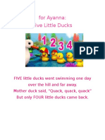 Five Little Ducks Words