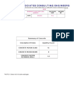 Summary of Concrete: Project Name Document Title Calculate DBY Checked BY Revisions Date