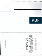 Margaret Mead Adolescencia Sexo y Cultura en Samoa