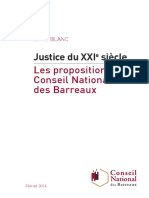 Livre Blanc Sur La Justice Du 21ème Siècle - Les Propositions Du Conseil National Des Barreaux 
