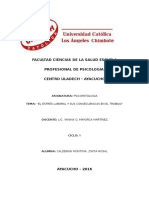 Estres Laboral y Sus Consecuencias en El Trabajo Monografia Final