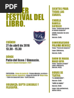 Afiche feria del libro.