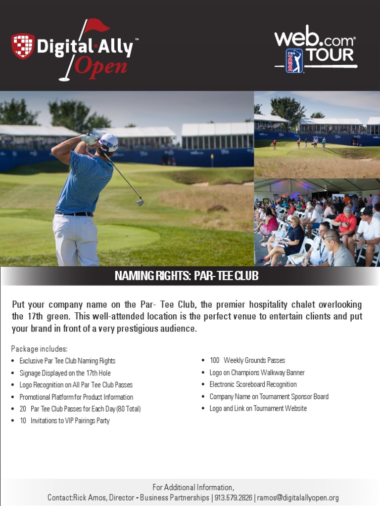 Par-Tee Club Naming Rights Proposal | PDF | Business