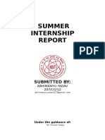 Intern Project Report